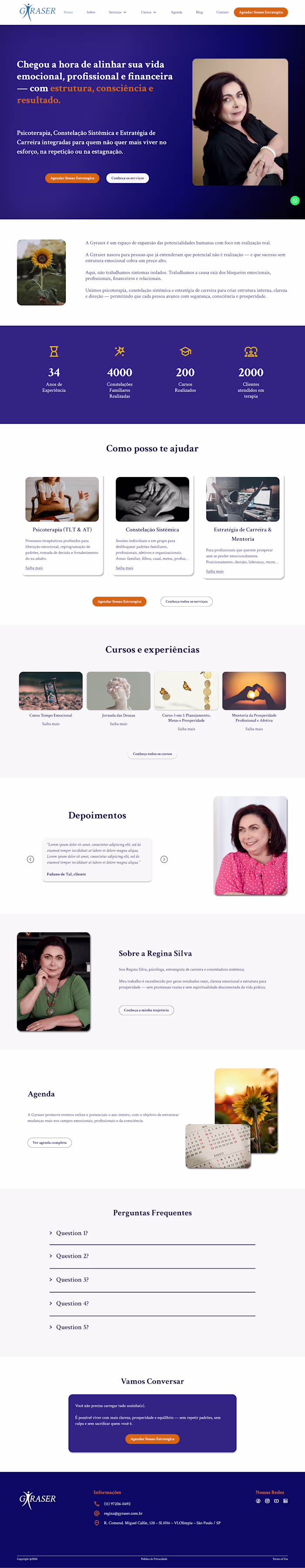 Redesigned a psychology practice's website