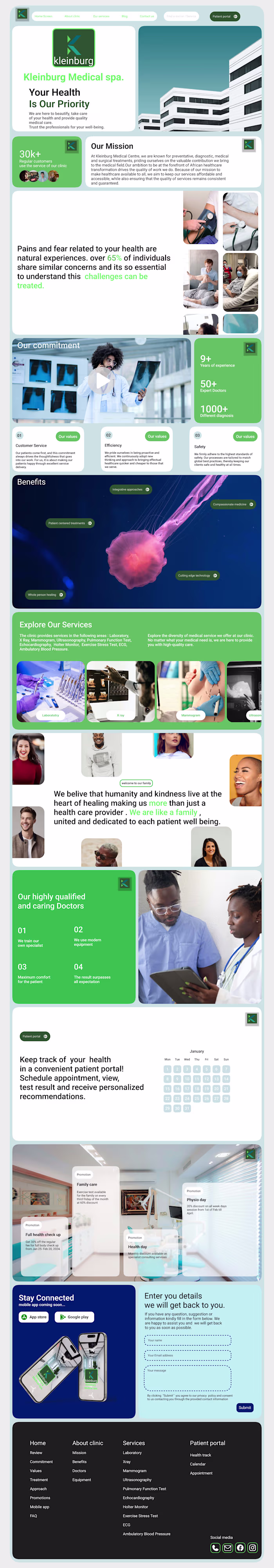 Medical Spa landing page.