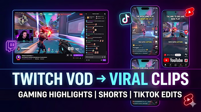 Designed a modern Twitch banner