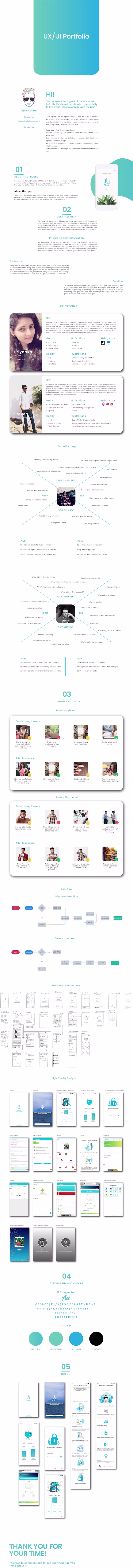 YourHour UI Process Portfolio