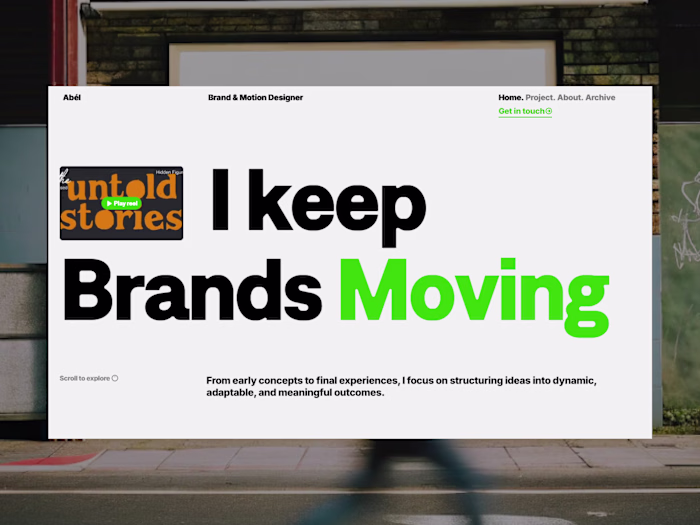 Abel Zhang Portfolio Site Development