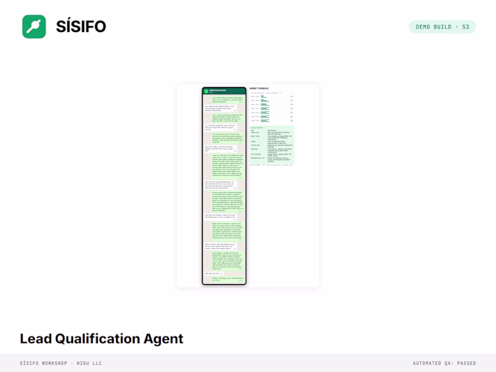 AI Lead Qualification Agent (WhatsApp + Agent Console)