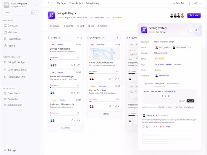 Internal Project Management Tool