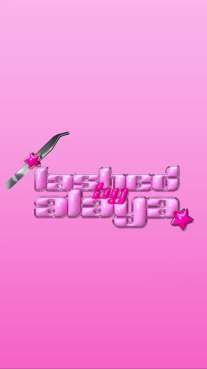 LASHED BY ALAYA 3D Logo Development + Branding