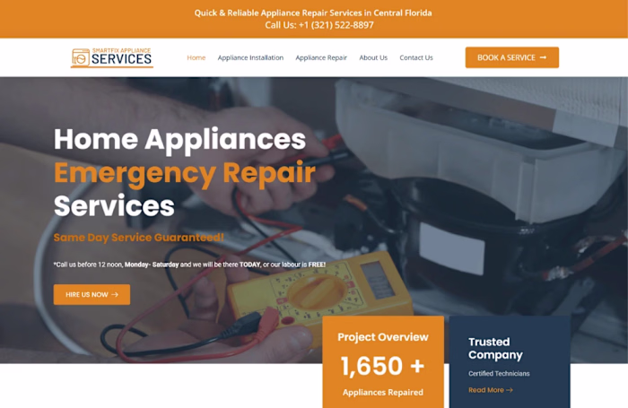 WordPress Web Development & Local SEO Copywriting for USA Ho...