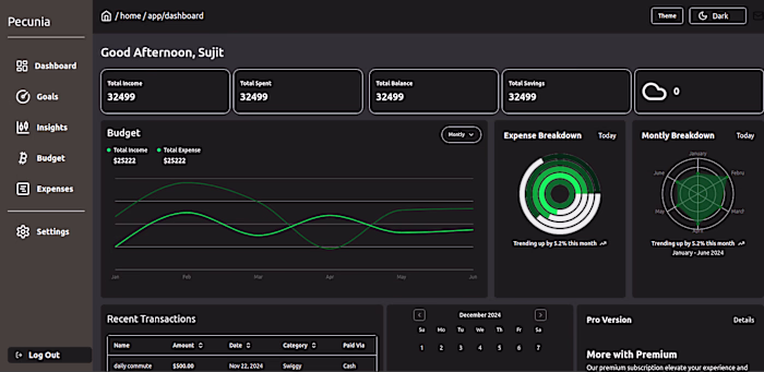 Finance Dashboard