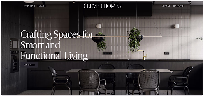 Clever Homes - Website Design
