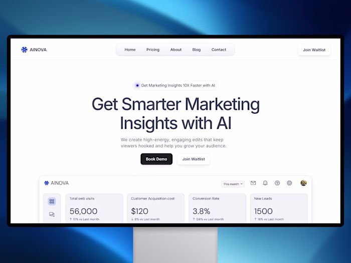 AINOVA - AI B2B SaaS Website Design and Development