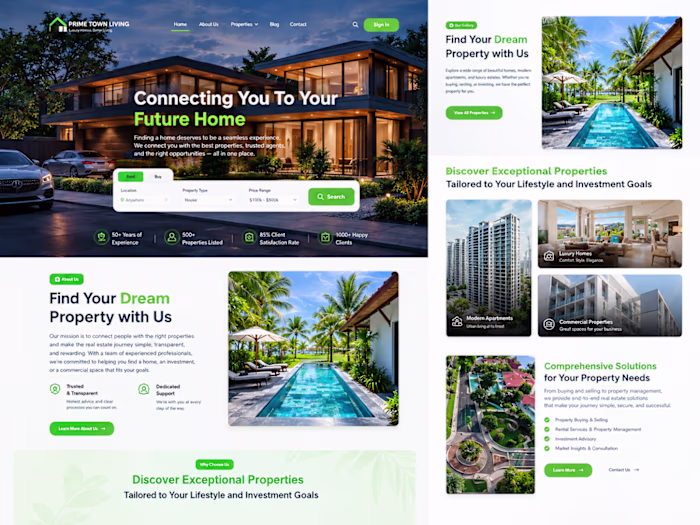 High Converting GoHighlevel Real Estate Website for Prime To...