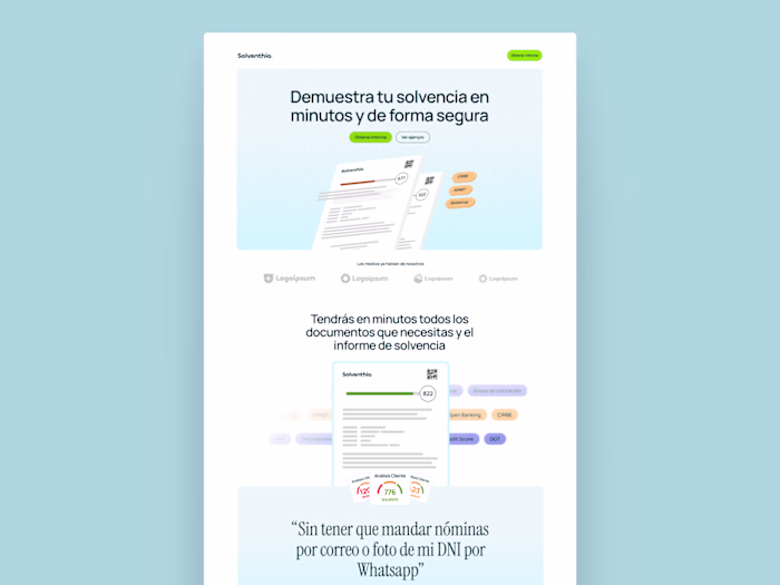 WIP landing page for a tech company from Spain :)
