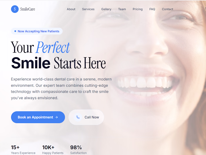 Designed a modern and responsive