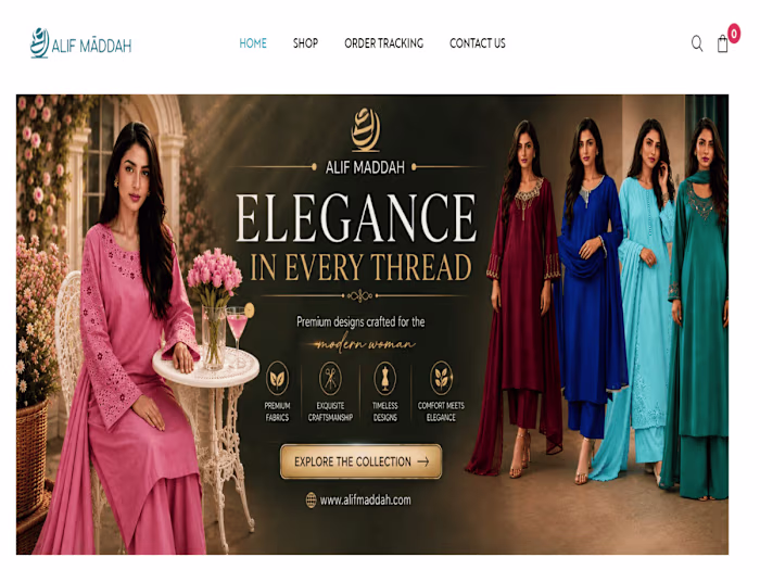 Alif Maddah — E-Commerce Fashion Store Development