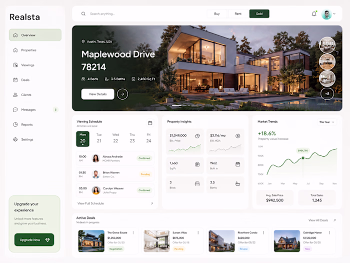 Real Estate - AI SaaS Dashboard