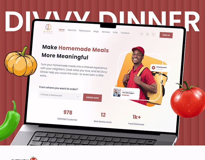 Connecting People Through Homemade Meals Website