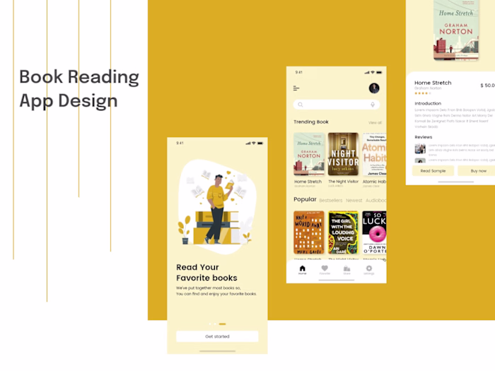 Book Reading App Design