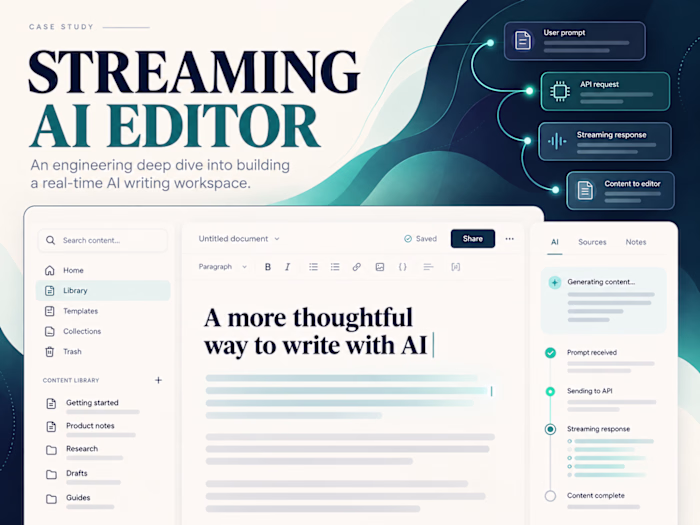 Streaming AI Editor and API Integration