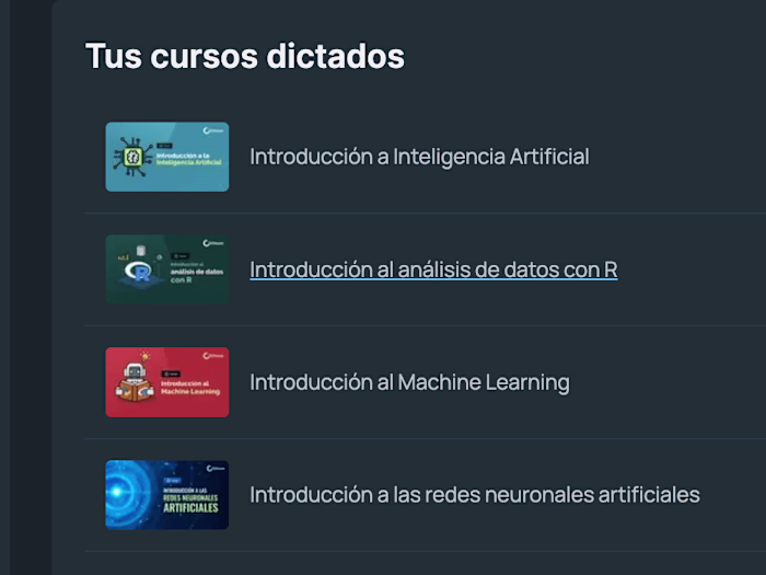 create AI Online courses 