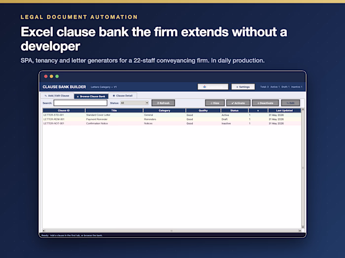 Document Automation for a 22-Staff Conveyancing Firm