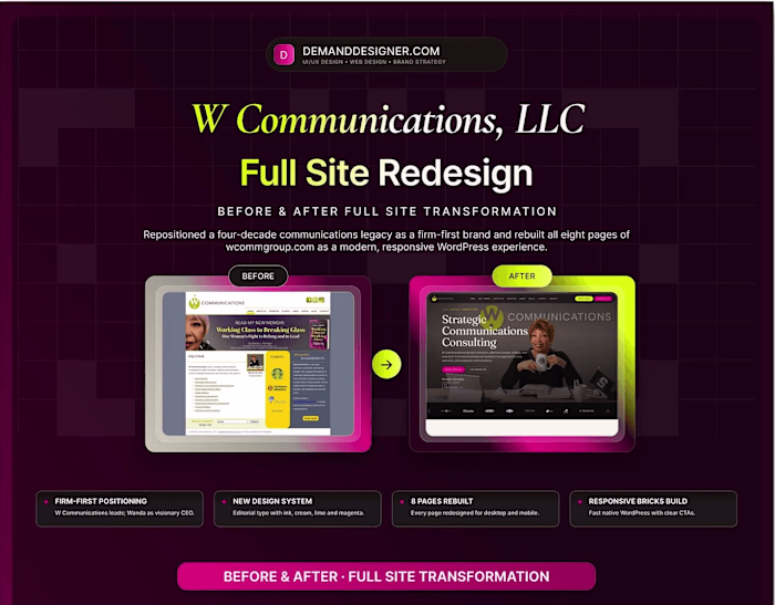 W Communications: Firm-First Rebuild for a Consultancy