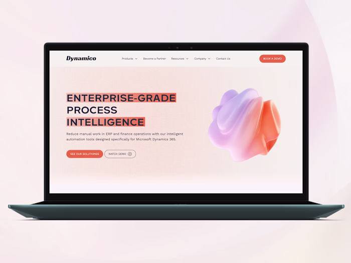 Dynamico UI and UX Website Design Project