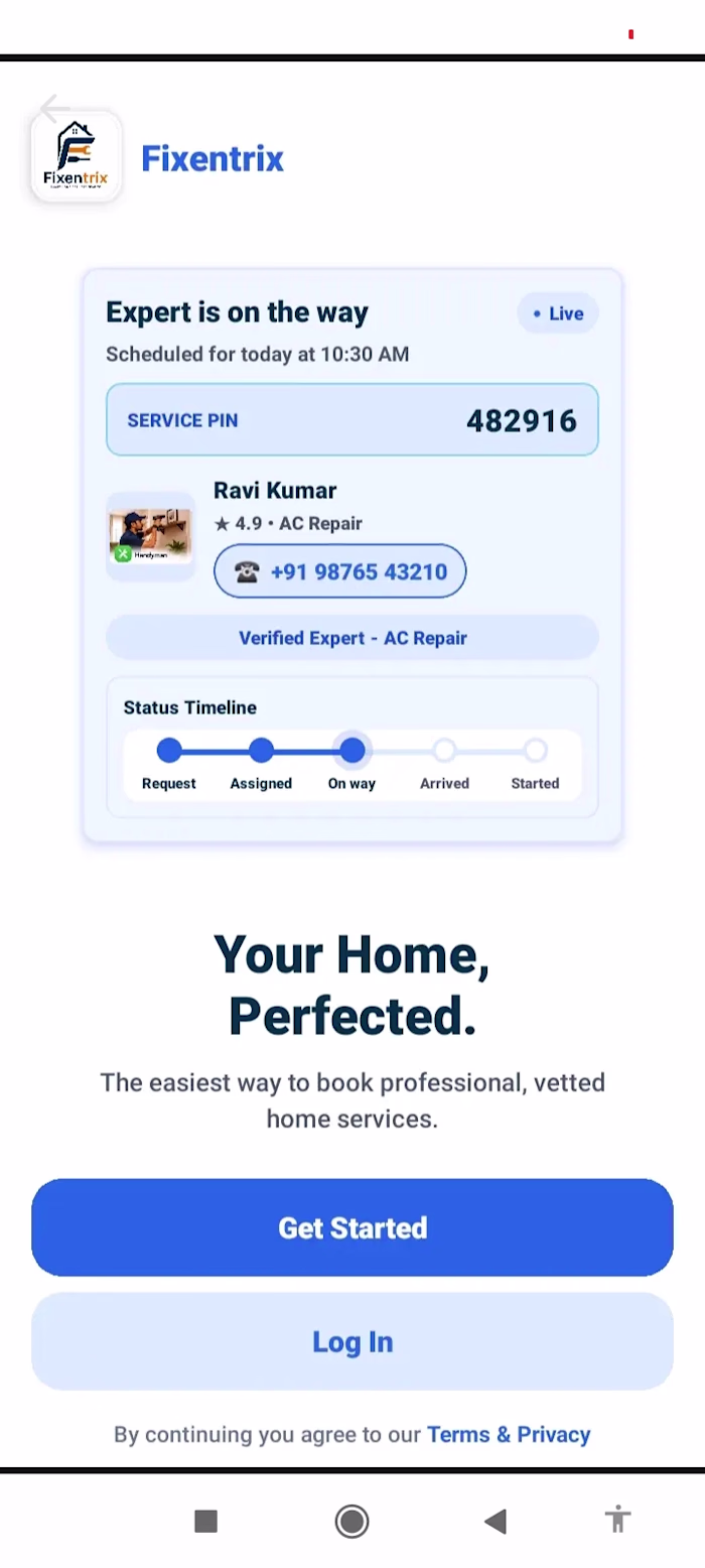 Hi,I Designed and developed Fixentrix,