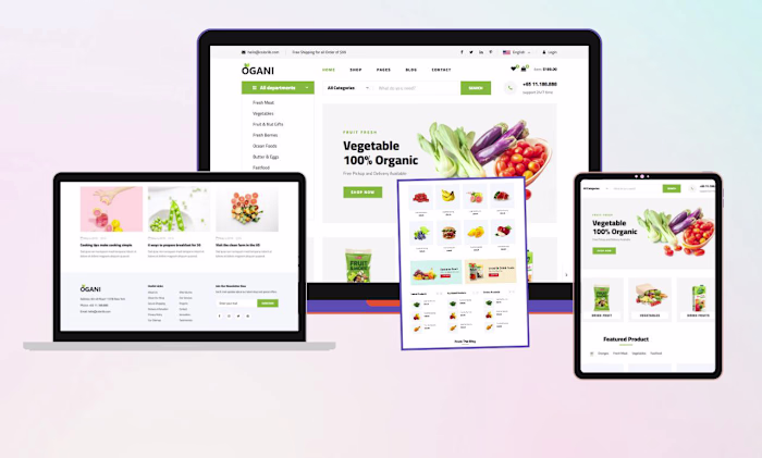 organic ecommerce website