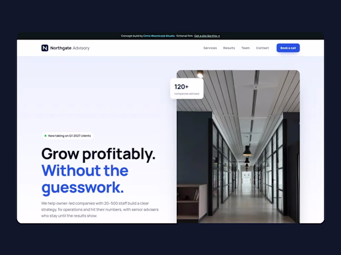 Northgate Advisory: consulting firm website (example build)