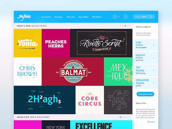 Myfonts™ - Homepage
