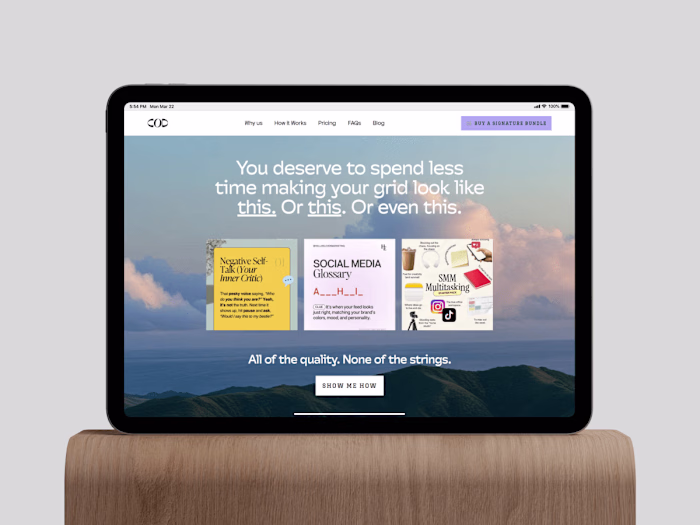 Content on Demand Framer Website