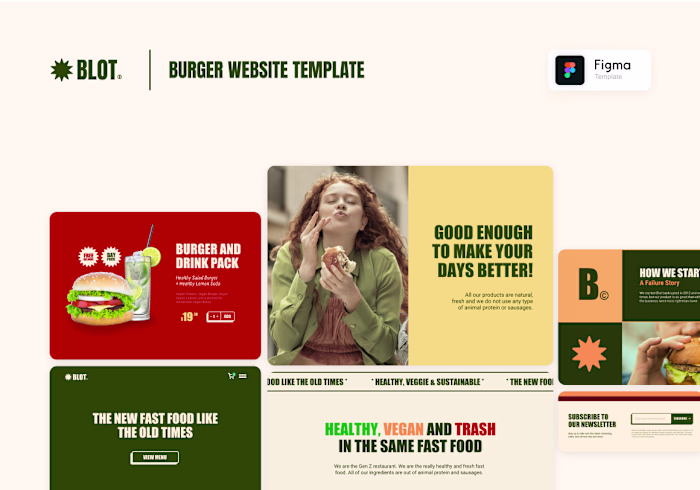 Burger Website UI Template (Figma File Available)
