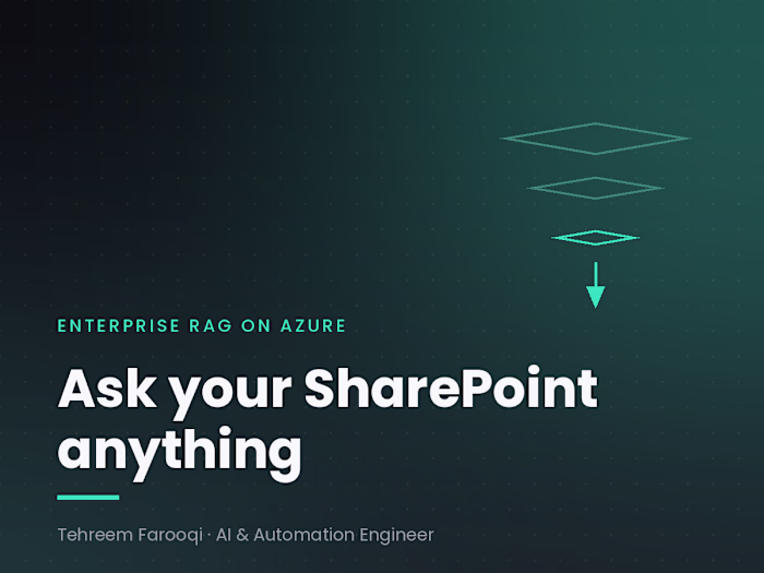 Enterprise RAG on Azure: Ask Your SharePoint Anything