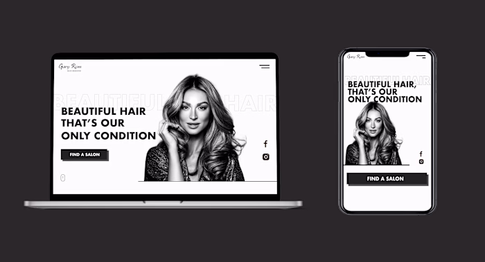 Gary Rom Hairdressing — Website Redesign & Webflow Developmen
