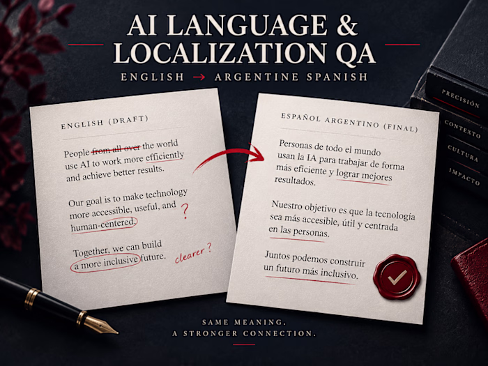 AI Language & Localization QA: English to ES-AR