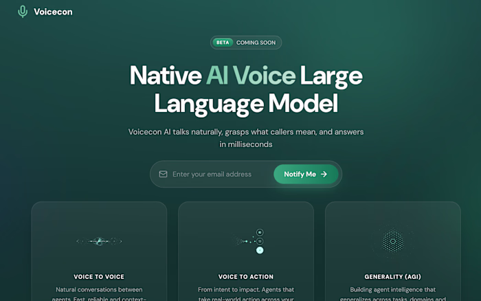 Currently building: Voicecon
An AI voice