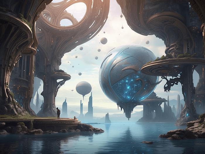 Fusion Fables: Blending Fantasy and Sci-Fi Worlds