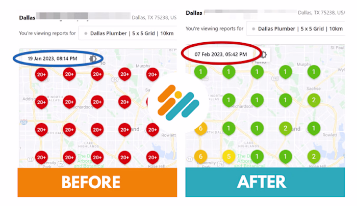 Local SEO Proof Serving a Plumber in Dallas
