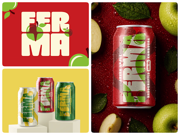 Ferma Kombucha Drink Packaging
A vibrant