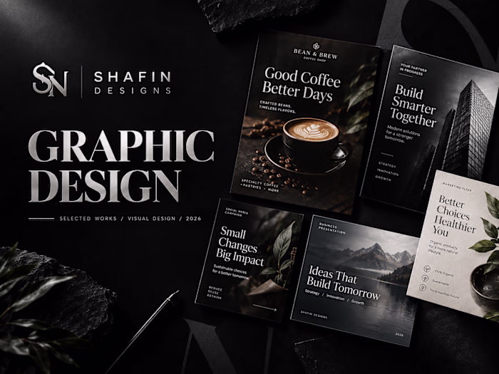 SHAFIN DESIGNS Graphic Design Portfolio