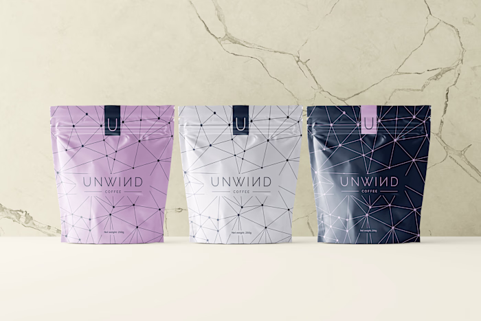 minimalist coffee pouch