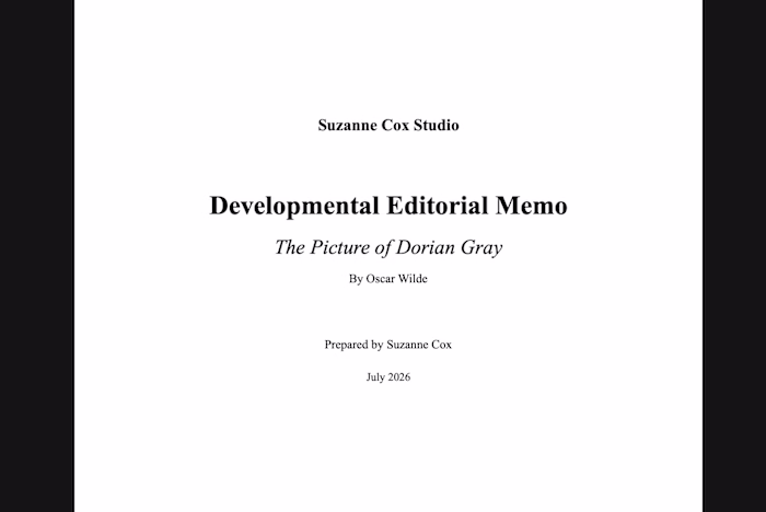 Developmental Editorial Memo: The Picture of