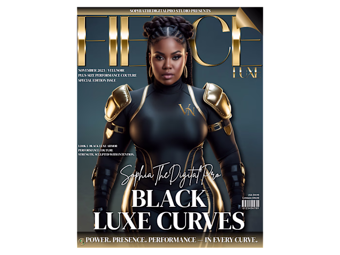 Full editorial brand world for