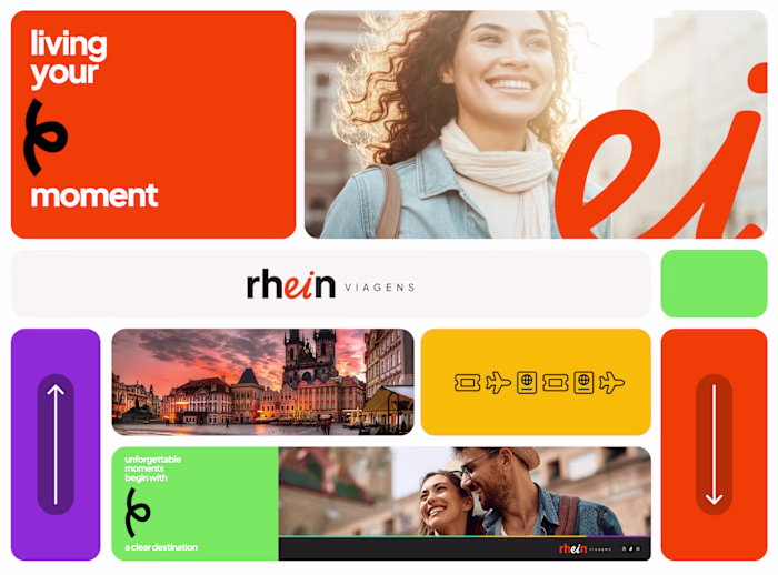 New brand identity to a travel agency