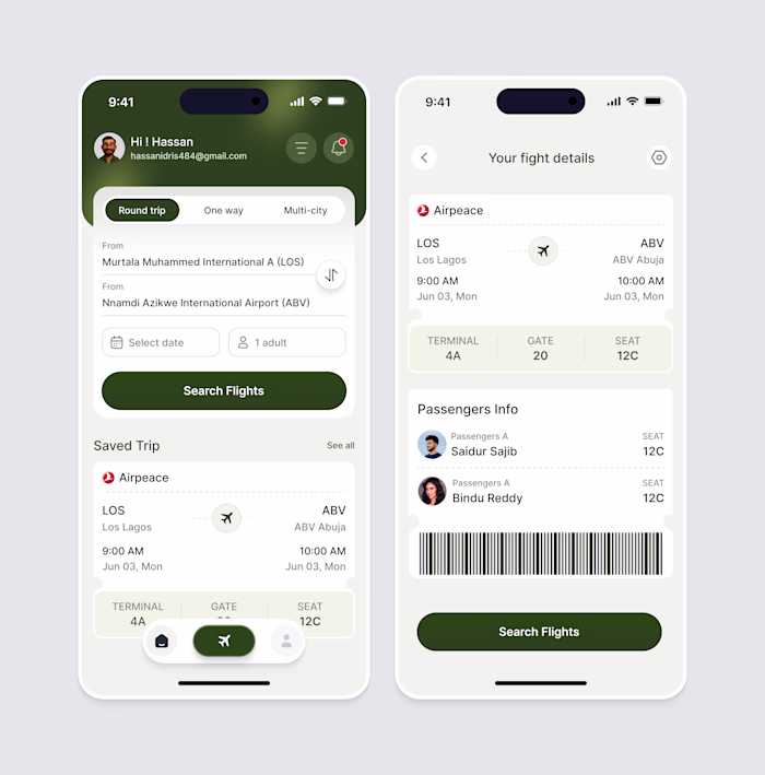 Flight Booking App✈️