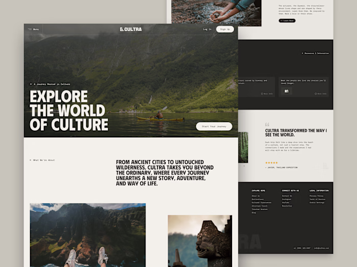 Travel Agency Website Design