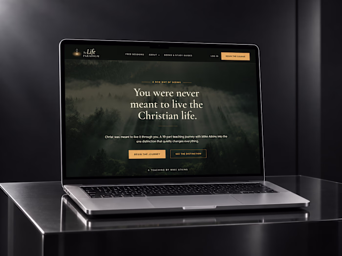 The Life Paradigm — Custom Kajabi Website & Course Enrollment