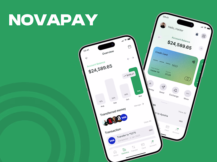 Nova Pay Digital Wallet Design