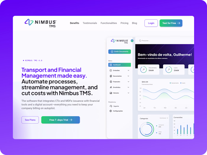 UX/UI Overhaul of Nimbus TMS