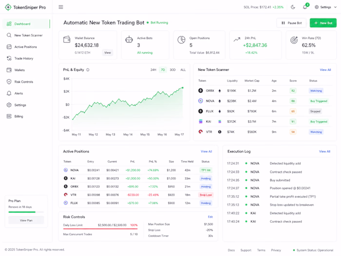 Automatic New Token Trading Bot