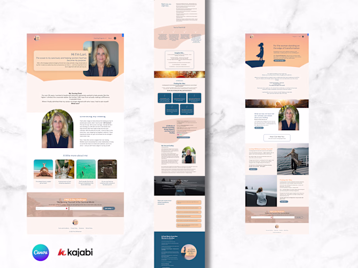 3-Page Creation on Kajabi for quick visibility 