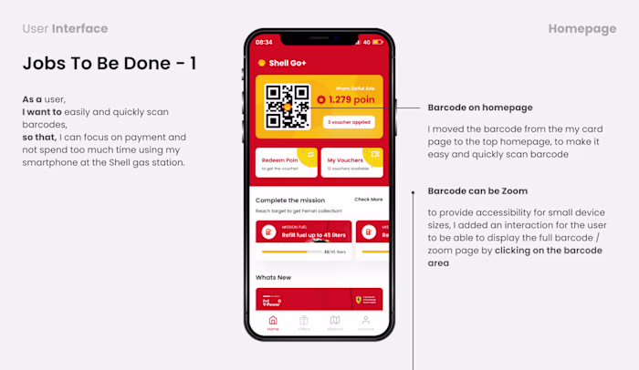 Mobile App Redesign | Shell Asia Mobile App